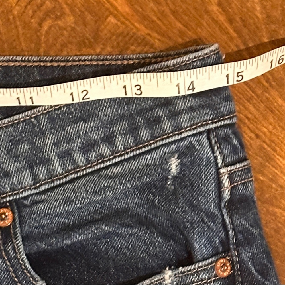 EUC Sz 4 regular AE Stretch High-Waisted
Stovepipe Cuffed Jean - Picture 10 of 14